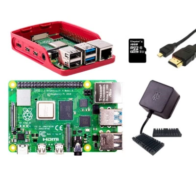Kit de inicio Raspberry Pi 4 4GB  EU |  MicroSD 64 GB | HDMI 1M  - Imagen 1 de 3