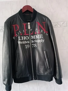 Philipp Plein Lederjacke/ Bomber-/Fliegerjacke - Bild 1 von 9