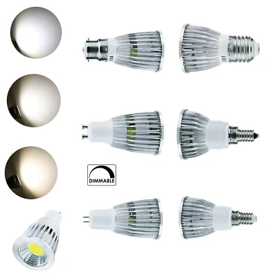 Dc24v Led Cob Spotlight 6w 9w 12w Dimmable Light Bulbs Spot Bulb Lights E27 Gu10 - Image 1 of 4