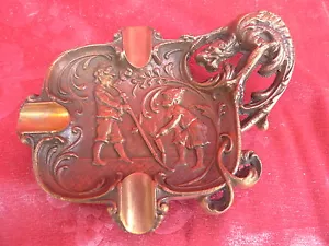 Beautiful, old ashtray__relief decorated__bronze__! - Picture 1 of 1
