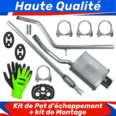 Kit de pot d'échappement pour Fiat 500 1 I Hayon 1.2 (ab 2007) - Photo 1/4
