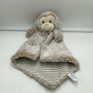 Aurora Baby Brown Tan Plush Striped Monkey Security Blanket Lovey 2017 - Picture 1 of 4