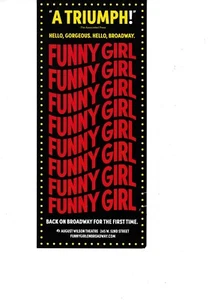 Funny Girl Broadway Play 4" x 9" pieza promocional - Imagen 1 de 2