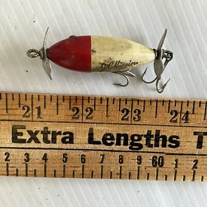 Vintage Jc Higgins ferito Minnow elica superiore acqua rosso bianco - Foto 1 di 6