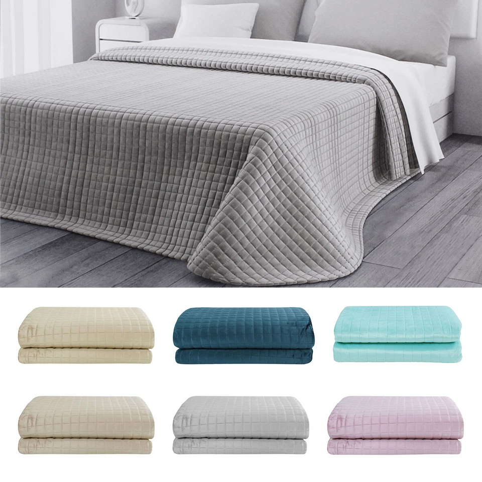 Tagesdecke Steppdecke Wien Leicht Stepp IN Weiche Samt Jacquard- - Bild 1 von 1