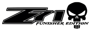Z71 Punisher Edition Decal #1 6.25"x20" Choose Color - Picture 1 of 2