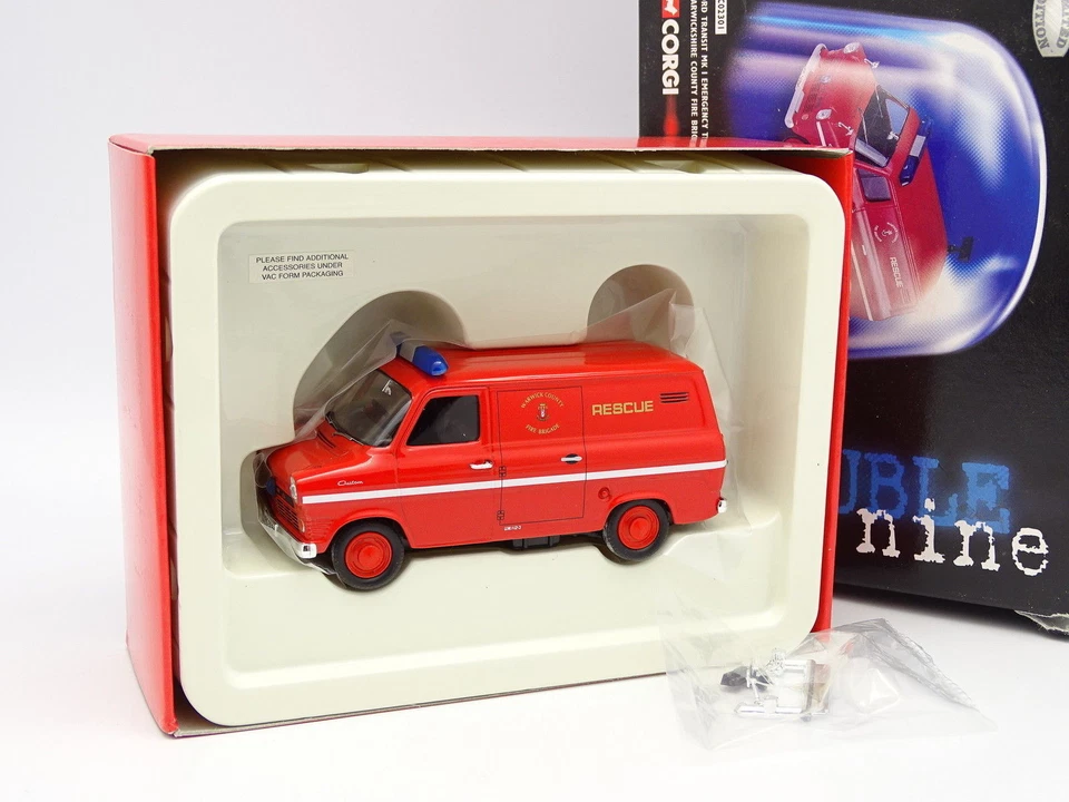 CORGI 1/43 - Ford Transit Mki Custom Emergency Feuer Brigade Feuerwehr UK - Bild 1 von 1