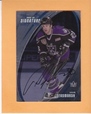 ADAM DEADMARSH 2002-03 BAP SIGNATURE SERIES AUTOGRAPH #019 KINGS ** DAMAGED - Image 1 of 2