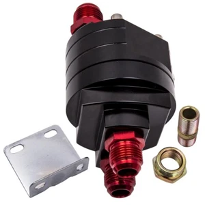 Oil Filter Relocation Male Sandwich Fitting Adapter Kit M20 X 1.5 & 3/4x16 Black - Picture 1 of 11