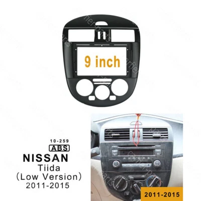 9 inch Car Radio Fascia Panel for NISSAN Tiida 2011-2015 stereo dash Frame - Image 1 of 4