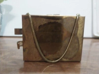 Vintage Original  Deco Flapper Cosmetic Compact Chained Purse Antique - Image 1 of 4