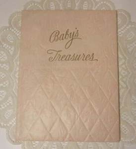 "Baby's Treasures," 1943 baby record book (first 6 years), unused, lovely illus. - Picture 1 of 11