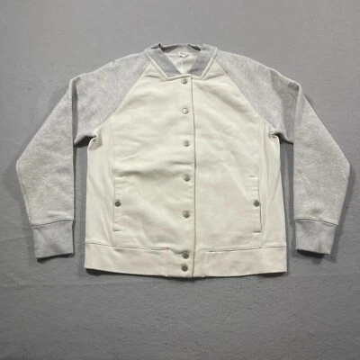 Under Armour Mujer Mediana Resistente Varsity Polar Bomber Sudadera Marfil Foto 1 de 4