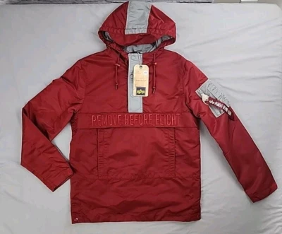 Chaqueta de bombardero Alpha Industries para mujer talla XS roja quitar capucha antes del vuelo nueva con etiquetas Foto 1 de 4