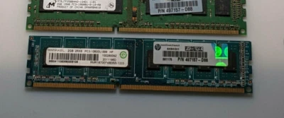 HP 2GB 2RX8 PC3-10600U -999 - Image 1 of 2