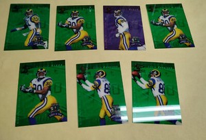 1997 Playoff First  Ten Acetate Rams LOT OF 7 Isaac Bruce Kennison Phillips PLUS