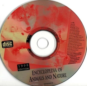 ENCYCLOPEDIA OF ANIMALS AND NATURE -CD-ROM -1998 -The Learning Company - VINTAGE - Picture 1 of 1