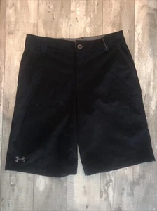 Under Armour Boys Size YLG Youth Large YLG 14 Black Golf Shorts Performance - Picture 1 of 7