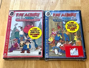 Fat Albert & the Cosby Kids LOT Volume 1 & 2, DVD set w 2 music CDs NEW SEALED - Picture 1 of 5
