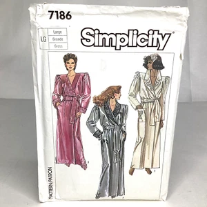 Accappatoio vintage Simplicity 7186 modello 3 stili Hollywood Glam grande - Foto 1 di 4