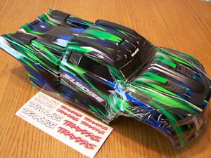 Trineo Fit Traxxas 95096-4 cuerpo verde azul negro con soportes y soportes sin clip - Imagen 1 de 7