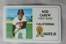 1981 Perma Graphics Super Star Credit Card #23 Rod Carew California Angels