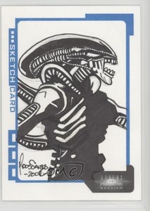 2007 Inkworks Aliens vs Predator: Requiem Sketch Cards /294 Mark Dos Santos 4x4