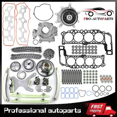 Timing Chain Kit Head Gasket For Dodge Ram Dakota Jeep Grand Cherokee 4.7L - Image 1 of 4
