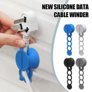 Silicone Data Cable Winder Wall Mounted Magnetic Absorption Nanowire Organ Q2L7 - Picture 1 of 16