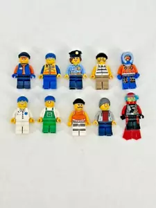 10 Lego MiniFigs CTY0479 CTY1146 CTY0492 CTY0496 CTY0089 CTY0602 CTY0612 CTY0654 - Picture 1 of 2