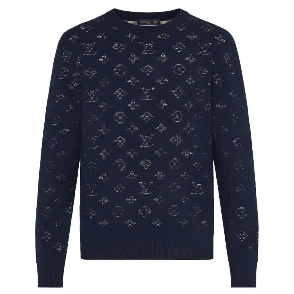 Louis Vuitton Blue Crew Neck Sweaters for Men for sale | eBay