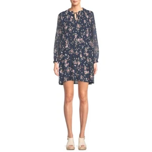 Vestido Babydoll Plisado Time and Tru Para Mujer, Combo Azul Marino Oscuro, Mediano 8-10 - Imagen 1 de 5