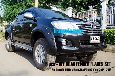 OFF ROAD For TOYOTA HILUX MK7 SR SR5 Fender Flares Wheel Arch 2012 2013 14 - Image 1 of 4
