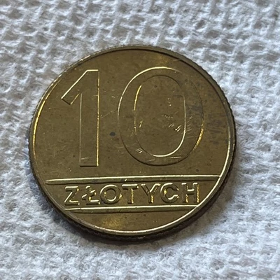 1989 Poland 10 zlotych Coin Uncrowned White Eagle - Image 1 of 2