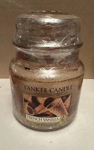 Yankee Scented Brown Candle Medium Jar 14.5oz 411g - French Vanilla - Picture 1 of 5