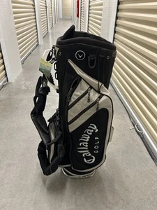 IZZO / CALLAWAY GOLF BAG SHOULDER STRAPS / STAND Black Grey 7 Way Divider Golf - Picture 1 of 5