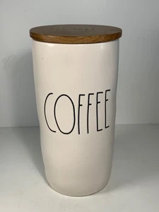 Rae Dunn Artisan Collection by Magenta Stoneware Coffee Canister with Wood Lid - Picture 1 of 11