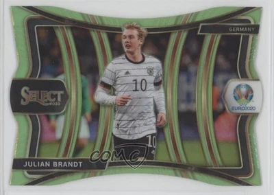 2020 Select UEFA Euro Preview Mezzanine Die-Cut Neon Green Prizm Julian Brandt - Image 1 of 2