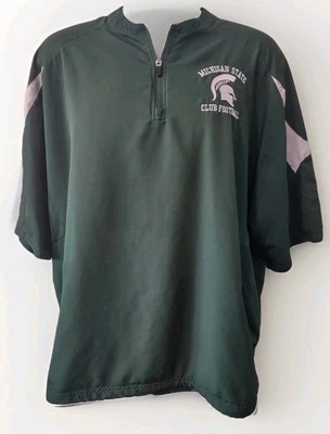 Pullover de colección Holloway Michigan State Spartans 3XL bolsillos cortavientos para hombre Foto 1 de 4