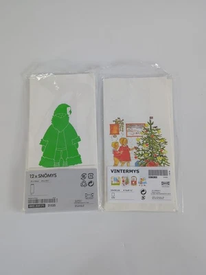 IKEA Snomys Vintermys Paper Lunch Bags Christmas Holiday Winter - Image 1 of 3