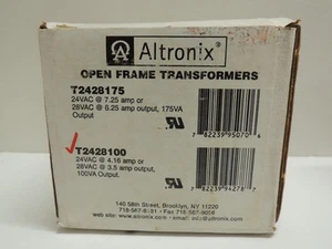 ALTRONIX Marco Abierto TRANSFORMADOR - 24 o 28 VAC - T2428100 ~ NOS - Sellado - Imagen 1 de 3