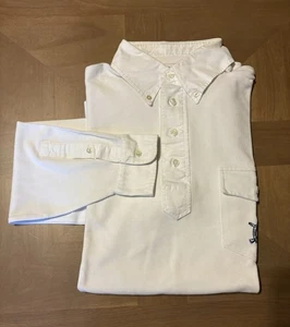Ralph Lauren White Long Sleeve Polo Shirt Sz S Cotton Classic Fit - Picture 1 of 9