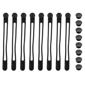  8pz Cinghia per Ombrelli in Silicone: Fissaggio Portaombrelli Riutilizzabile - Viaggio Sole - Foto 1 di 12