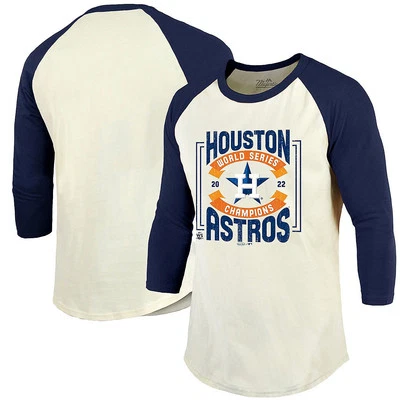 Houston Astros 2022 World Series Champions  Tee Mens 3XL Majestic Threads Raglan - Image 1 of 4