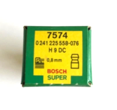 New Old Stock Bosch 7574 Super Spark Plug Cu-Electrode H9DC - Qty 1 - Image 1 of 2