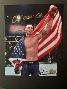 Colby Chaos Covington Rare autographed signed MMA UFC 8x10 photo Beckett BAS coa - Picture 1 of 1