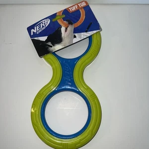 Nerf Dog Tuff Tug Toy Green/Blue 11 Inch NWT - Picture 1 of 6