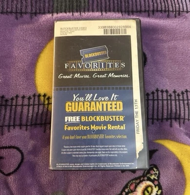 Friday the 13th Blockbuster Video VHS Rare - Image 1 of 4