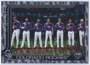 2025 Topps Serie 2 Teamkarte #486 Silver Crackle Foilboard Colorado Rockies - Bild 1 von 2