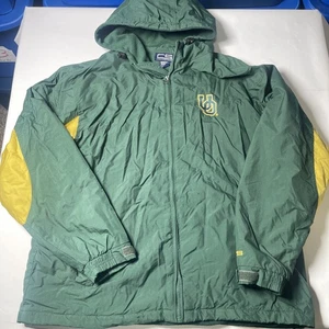Chaqueta con Capucha De Colección Años 90 Oregon DUCKS Forrada de Vellón Cremallera Completa Talla L - Imagen 1 de 12